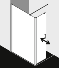 Kermi douchescherm LIGA LIT1L