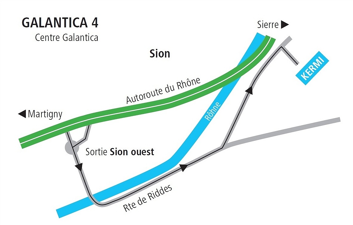 Kermi Showroom Sion Karte & Lageplan