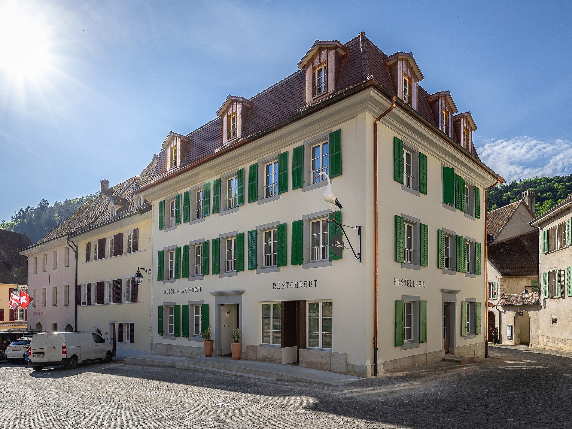 Kermi Duschdesign Referenz Hotel Cigogne in St. Ursanne