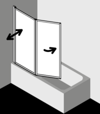 Kermi shower enclosure VARIO 2000 V2FW2L