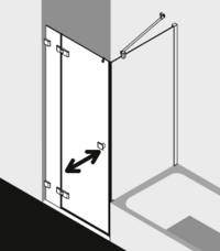 Kermi shower enclosure, MENA ME1FWL TVPR