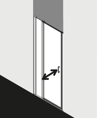 Kermi douchescherm CADA XS CC1GL