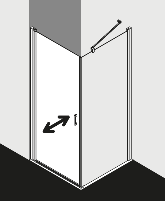 Kermi douchescherm CADA XS CC1KL TWR