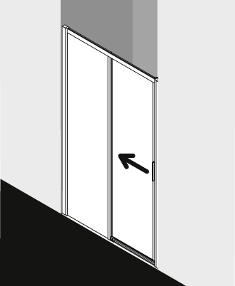 Kermi douchescherm CADA XS CCD2L