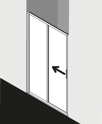 Kermi douchescherm CADA XS CCG2L