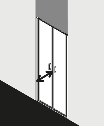 Kermi douchescherm CADA XS CCPTD