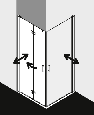 Kermi Duschkabine DIGA DI2CL 1ER