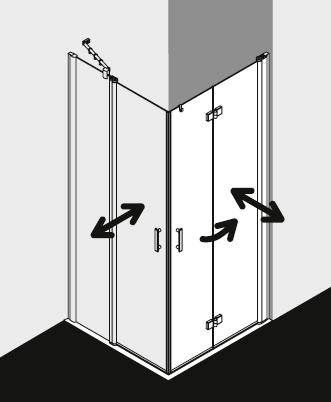 Kermi Duschkabine DIGA DI2CR EPL