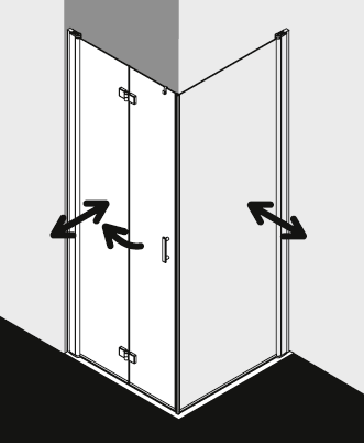 Kermi Duschkabine DIGA DI2SL TBR