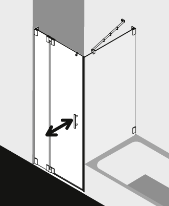 Kermi shower enclosure, FILIA FI1FVL TVD