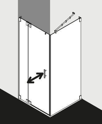 Paroi de douche Kermi FILIA FI1FWL TWD