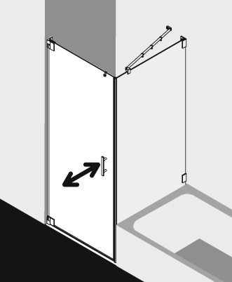 Kermi shower enclosure, FILIA FI1TVL TVD