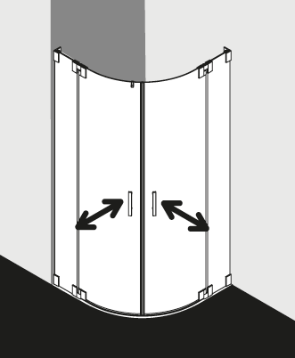 Kermi shower enclosure, FILIA FIPRD