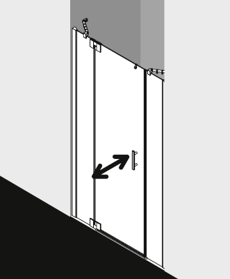 Kermi shower enclosure, FILIA XP FX1GL