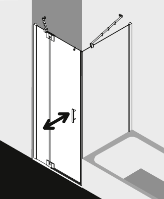 Kermi shower enclosure, FILIA XP FX1WL TVD