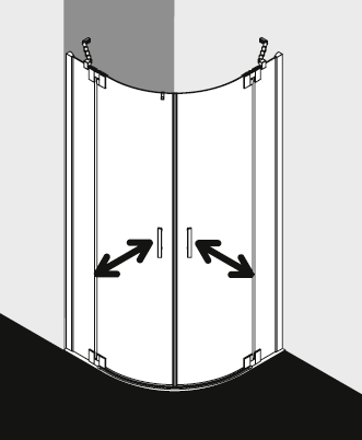 Kermi shower enclosure, FILIA XP FXP