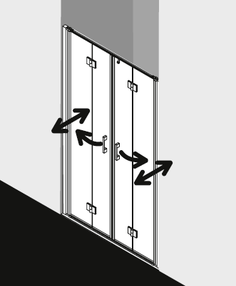 Kermi Duschkabine LIGA LI1T4