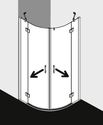 Kermi Duschkabine LIGA LIE55