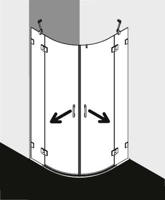 Kermi shower enclosure, LIGA LIORD