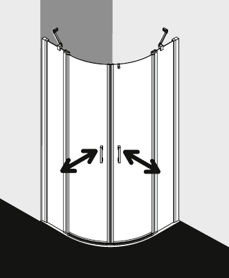 Kermi Duschkabine LIGA LIP55