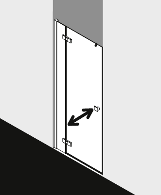 Kermi shower enclosure, MENA ME1FL