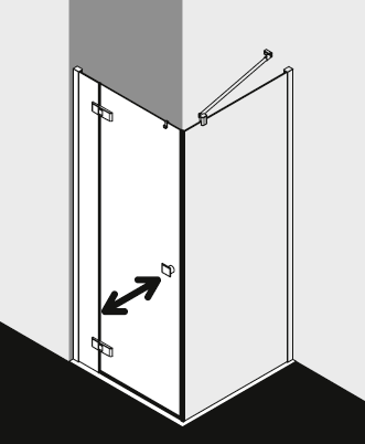 Kermi shower enclosure, MENA ME1NL TWPR