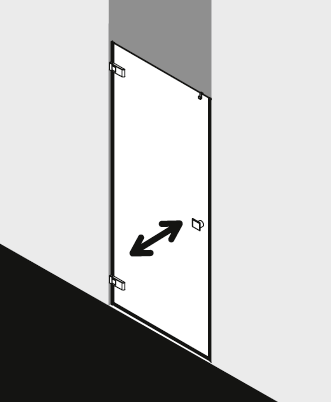 Kermi shower enclosure, MENA ME1TOL