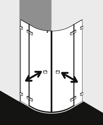 Kermi shower enclosure, MENA MEBRD