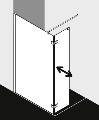 Kermi shower enclosure, MENA MET1L