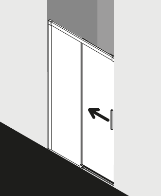 Kermi douchescherm NICA NIL2L