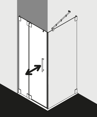 Kermi shower enclosure, PASA PA1FWL TWD