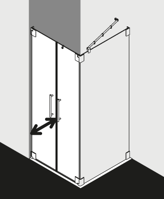 Kermi shower enclosure, PASA PAPSWL SWD