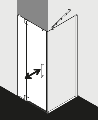 Kermi douchescherm PASA XP PX1WL PXTWD