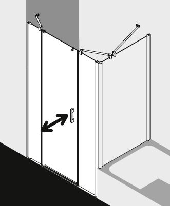 Kermi Duschkabine PEGA PE1AL TVDR