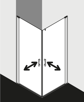 Kermi Duschkabine PEGA PE1EL 1ER