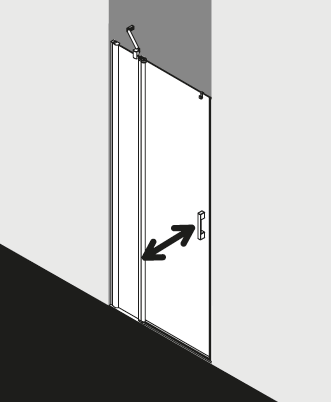 Kermi douchescherm PEGA PE1GL