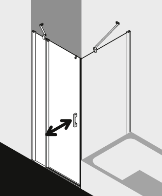 Kermi douchescherm PEGA PE1NL TVOR