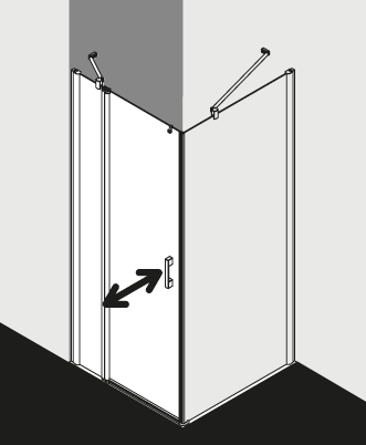 Kermi douchescherm PEGA PE1NL TWOR