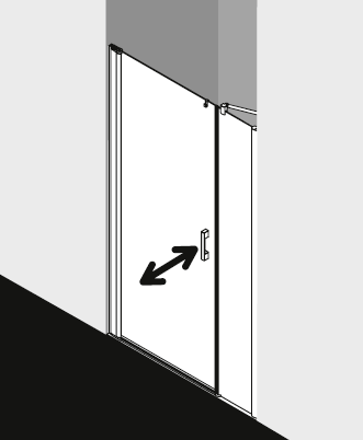 Kermi douchescherm PEGA PE1OL