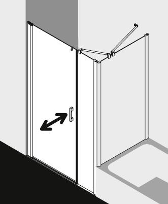 Kermi douchescherm PEGA PE1OL TVDR