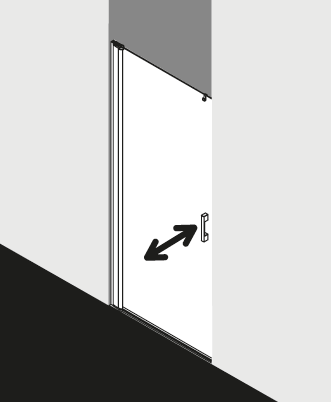 Kermi douchescherm PEGA PE1TL