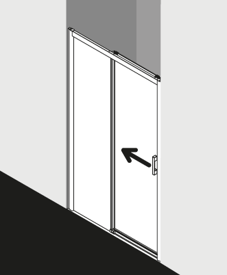 Kermi douchescherm PEGA PED2L