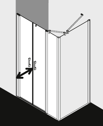 Kermi Duschkabine PEGA PEPFL TWDR