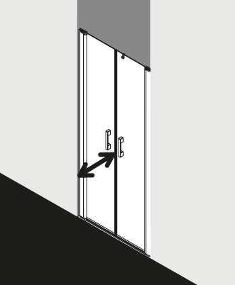 Kermi douchescherm PEGA PEPTD