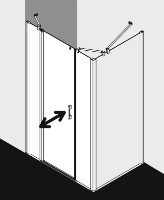 Kermi Duschkabine PEGA PE1AL TWOR