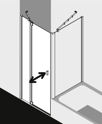 Kermi Duschkabine RAYA RA1GL TVD