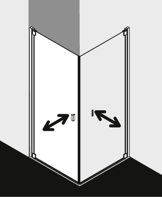 Kermi Duschkabine RAYA RA1KL TBR