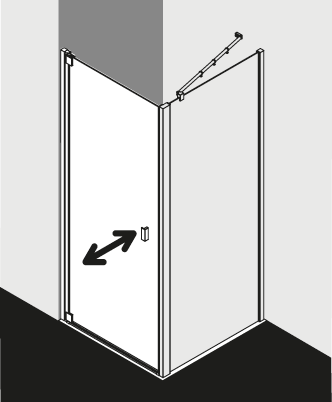 Kermi Duschkabine RAYA RA1WL TWD