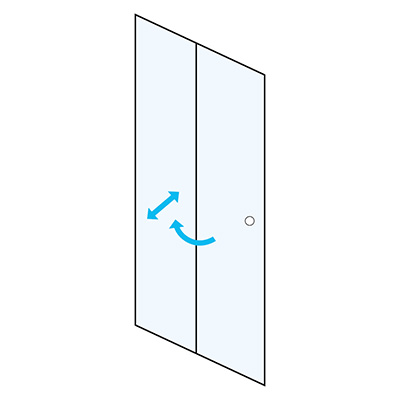 Kermi Porte Pivotante Repliable de douche