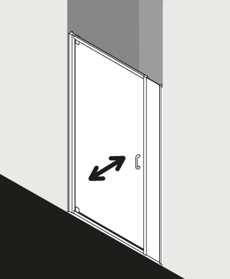 Kermi douchescherm STINA ST1OPL